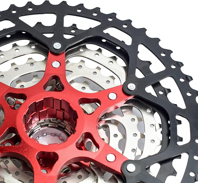 VG SPORTS 8/9/10/11/12 Speed Ultra-Light Bike Cassette for Mountain Bike 11-40T/11-42T/11-46T/11-50T/11-52T MTB Cassette Lightweight Aluminum Bracket Cassette