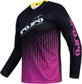 JPOJPO Men's Mountain Bike Jersey Long Sleeve MTB Off-Road Racing Downhill Motocross Shirts Quick Dry&Moisture-Wicking Tops
