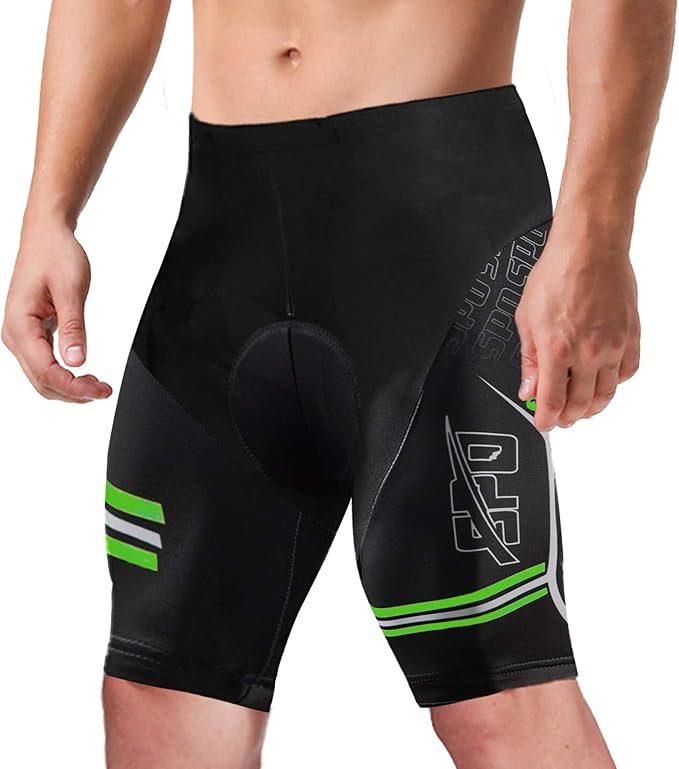 sponeed Men's Cycling Padded Shorts Men Bike Short Pants Cycle Spandex Tights Biking Wear