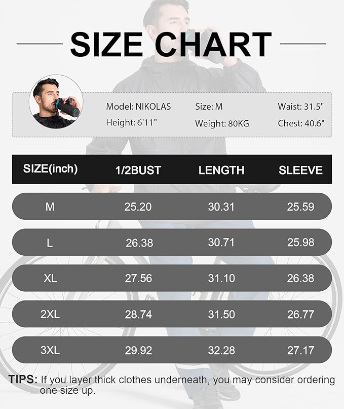 GEEK LIGHTING Rain Jacket Men Lightweight Waterproof Jackets Packable Windbreaker Hooded Raincoat for Golf Cycling Outdoor
