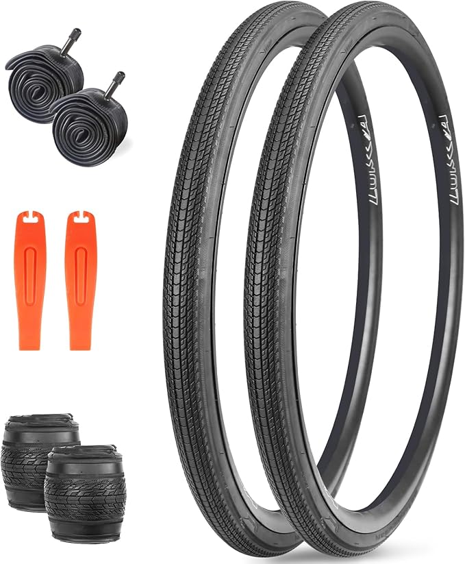 ZUKKA 700C Bike Tires 700×28C/32C/ 35CRoad Bike Tire with 2 Tire Levers Folding Bicycle Tire for Road Bike, Hybrid Bike