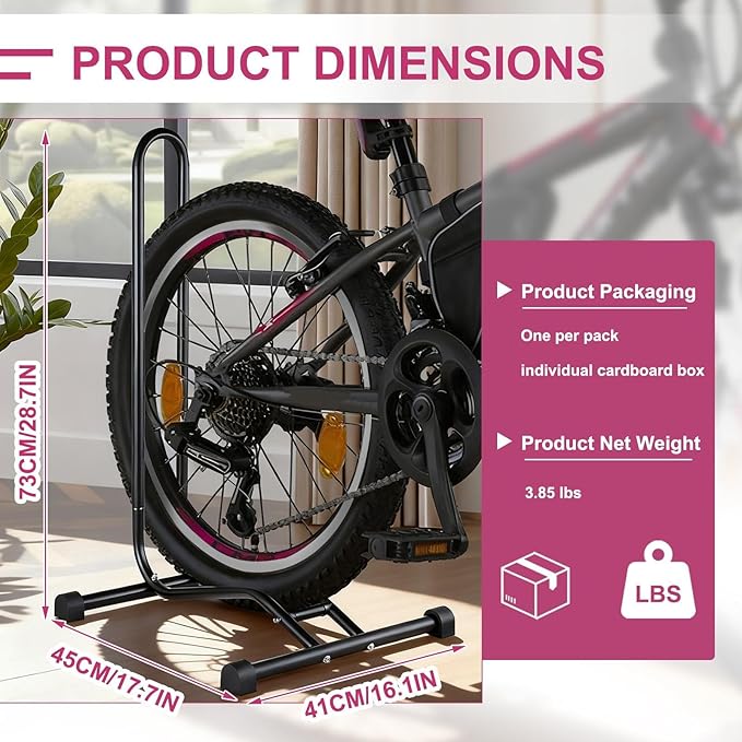 Stand for Garage | High Strength Powder Coated Steel Rack,Cycling Rack for Indoor Storage & Display, Portable Freestandings Stand for Mountain Folding Road