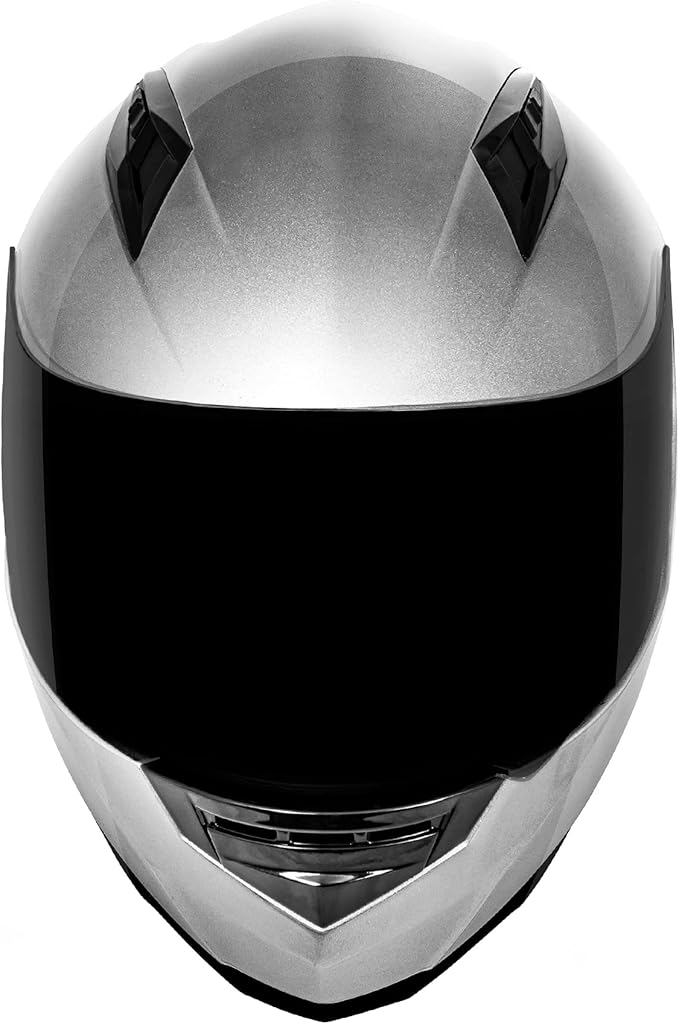 VCAN VX Lightweight Full Face Motorcycle Street Bike Helmet with Extra Tinted Visor, Coolmax Technology & OTG Ready, DOT Approved