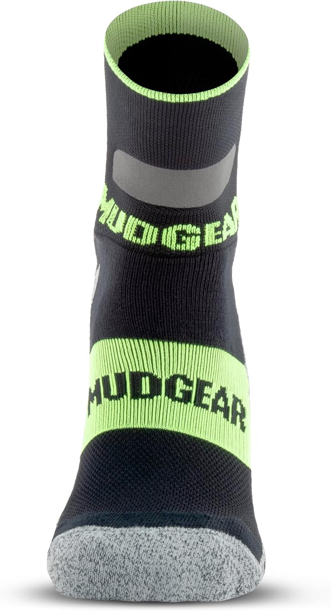 Crew Length Trail Running Socks, Quick-Drying Mid-Calf Socks with Arch Support, Sweat-Resistant, Breathable Athletic Socks