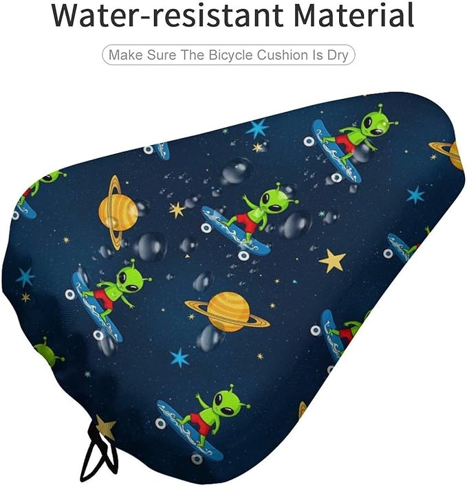 Adjustable Exercise Bike Seat Cover, Soft Cushion Indoor Outdoor Dust Resistant Protection