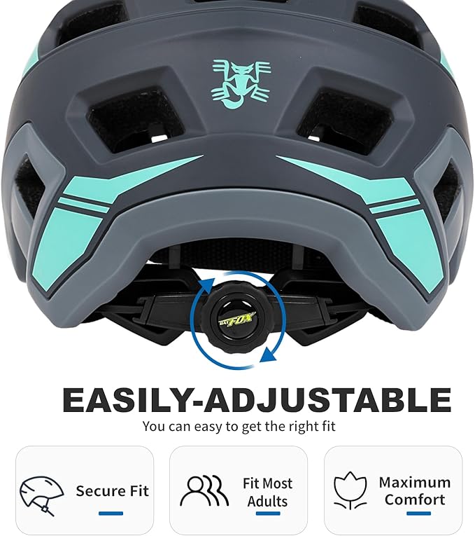 BATFOX Bike Helmet,Mountain Bike Helmet Helmets for Men Women Adults Youth