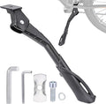 Bike Kickstand for Adult Bikes,Aluminum Alloy Bicycle Kickstand Adjustable for 24-29 Inch,Bicycle Kickstand for Mountain Bike, Trek Bike, Road Bike, City Bike,Non-Slip Sole (style-1)