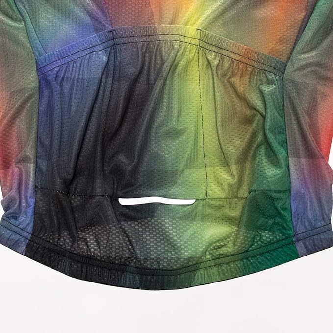 Weimostar Men's Cycling Jersey Short Sleeve Bike Clothing Multicolored Diamond