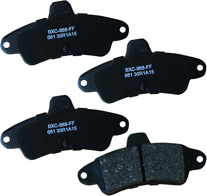 Bendix Premium SBC661 Ceramic Rear Brake Pads for Ford Contour 2000-1995, Mystique 2000-1995, Mercury Cougar 2000-1999, Mystique 2000-1995