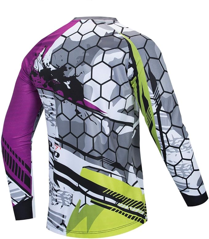 Men's Racing Shirts Summer Motocross Jersey Bicycle Sportswear MTB Jersey Long Sleeve Mountain Bike Clothes