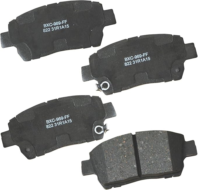 Bendix Premium SBC822 Ceramic Front Brake Pads for FAW F4 2008, F5 2009-2008, Scion iQ 2012, Toyota Celica 2000, Echo 2002-2001, MR2 Spyder 2001-2000, Prius 2002-2001