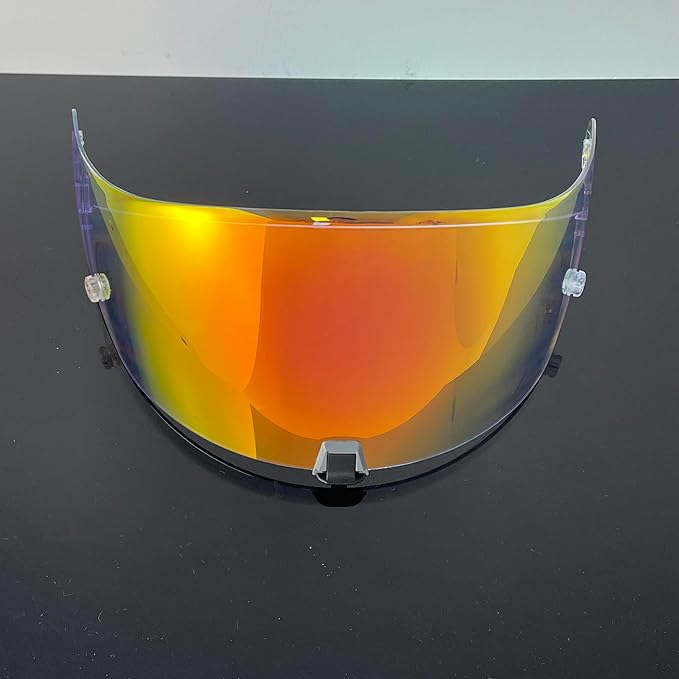 T520 Motorcycle Helmet Visor Replacement Compatible with Scorpion EXO T520/R1 Air/ST1400 UV Protection Anti-Scratch (Clear Red-For Day &Night)