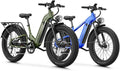 Aipas M1 Pro & M2 Pro Electric Bike Combo, 1800W Peak Motor Fat Tire EBikes for Adults, 36MPH Electric mountain Bike with 48V 17.5Ah Battery, 26" x 4.0" All-Terrain Tires, 7 Speed, 85 Miles Long Range