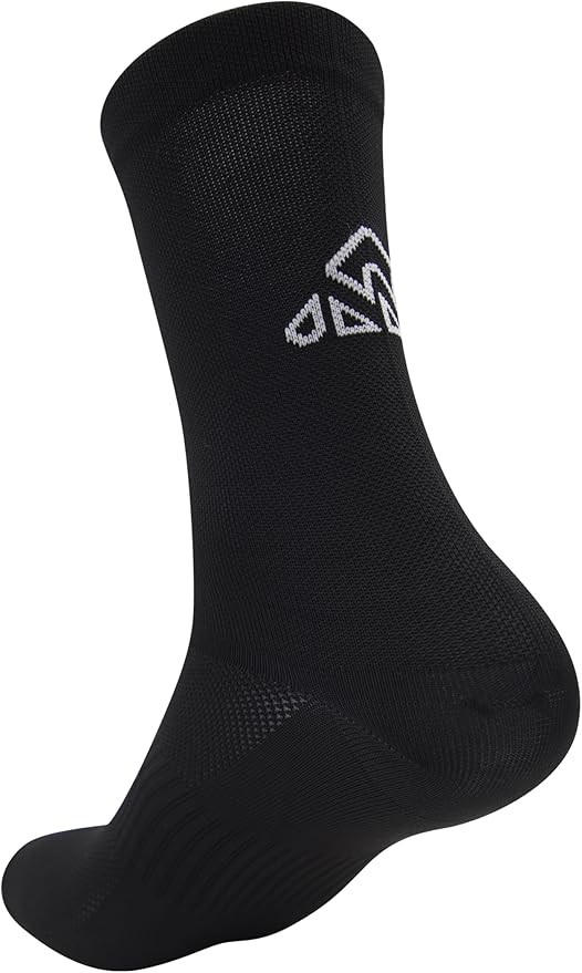 Unisex Back Logo Black Cycling Socks Black One size