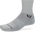 Swiftwick ASPIRE FOUR Trail Running, Cycling Crew Socks, Firm Compression Fit