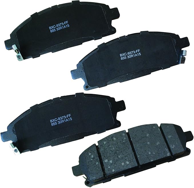 Bendix Premium SBC855 Ceramic Front Brake Pads for Acura MDX 2006-2003, INFINITI Q45 2001-1997, QX4 2003-1997, Nissan Pathfinder 2004-1996, Quest 2009-2004, X-Trail 2008-2002