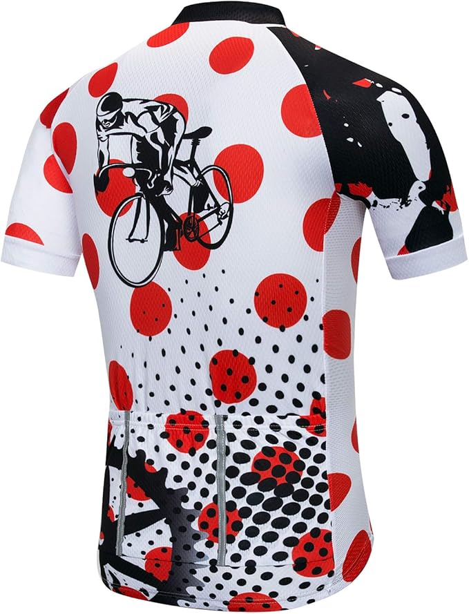 Cycling Jersey Mens Road Bicycle Clothing Summer Short Sleeve Breathable Cycling Tops