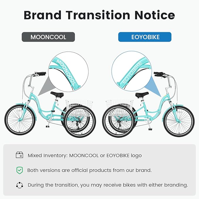 Slsy Adult Folding Tricycles, 7 Speed Folding Adult Trikes, 20 24 26 Inch 3 Wheel Bikes with Low Step-Through, Foldable Tricycle for Adults, Women, Men, Seniors