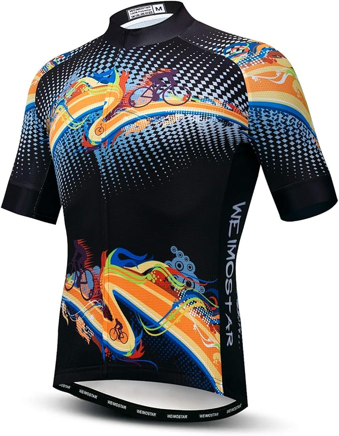 Hotlion Summer Cycling Jersey Men Mountain Bike Jersey Quick Dry Bicycle Shirt Short Sleeve Cycling Clothing