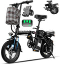 Electric Bike for Adults, 1200W Peak Motor Commuter Ebike, 20-28MPH Speed, 32 Miles Range, Removable Waterproof Battery, Dual Disc Brakes Electric Bicycle, UL 2849 Certified