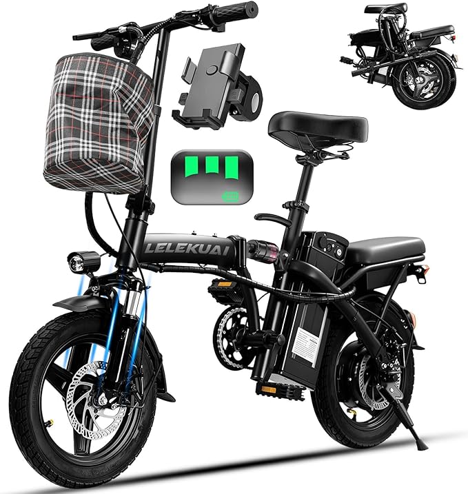 Electric Bike for Adults, 1200W Peak Motor Commuter Ebike, 20-28MPH Speed, 32 Miles Range, Removable Waterproof Battery, Dual Disc Brakes Electric Bicycle, UL 2849 Certified