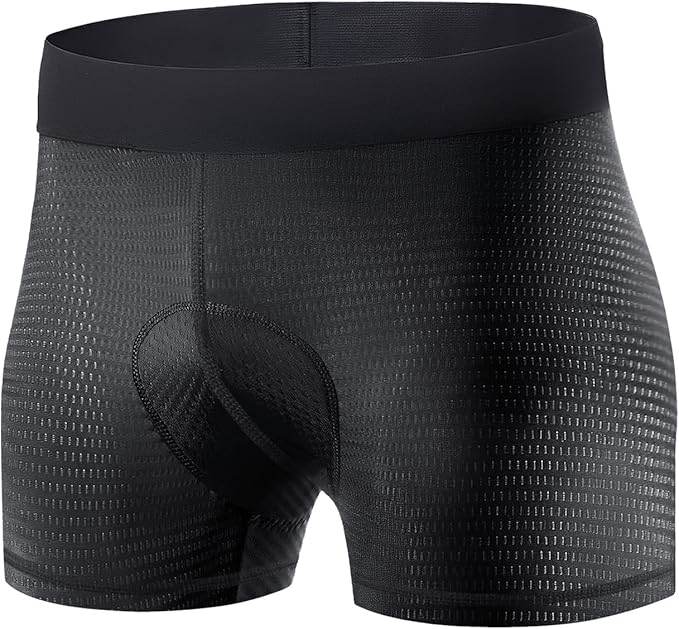 Niksa Cycling Underwear Men Absorbent, 5D Padded Gel Bike Shorts Men, Breathable Bike Liner Shorts for Mountain Biking
