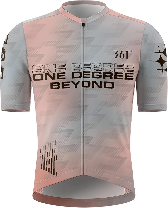 Men's Cycling Jersey Short Sleeve Breathable Quick Dry Bike Shirt Lightweight MTB Road Bicycle Jersey Full Zip 3 Rear Pockets