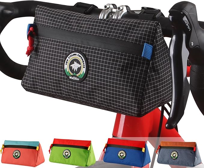 Bike Handlebar Bag, Bicycle Front Bag, Kids Handle Bar Bag, Storage Bag with Shoulder Strap for Men Women Kids Outdoor Road MTB Cycling