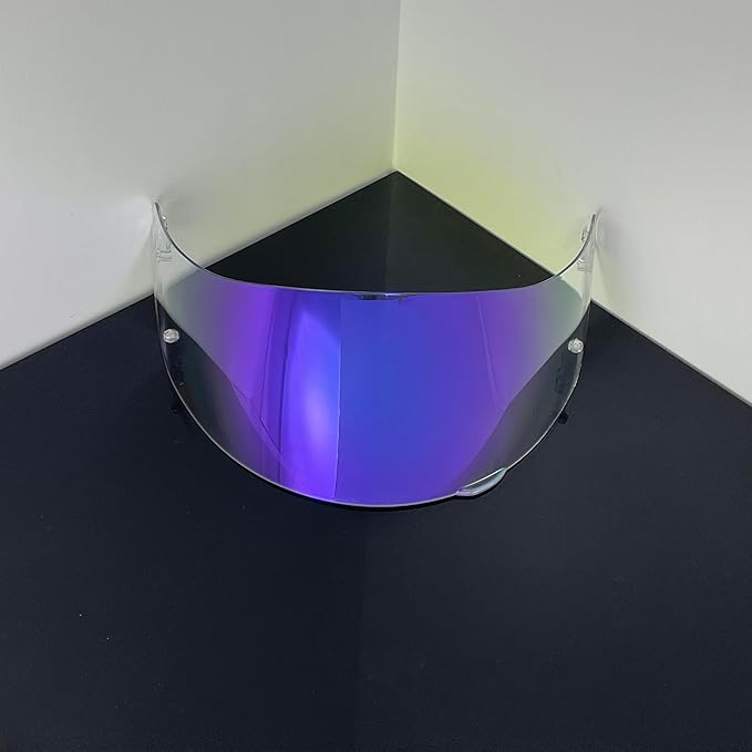 Helmet Visor Replacement,Motorcycle Helmet Face Shield for ILM 902,902L,902BT (Revo Clear Purple-Day&Night Use)