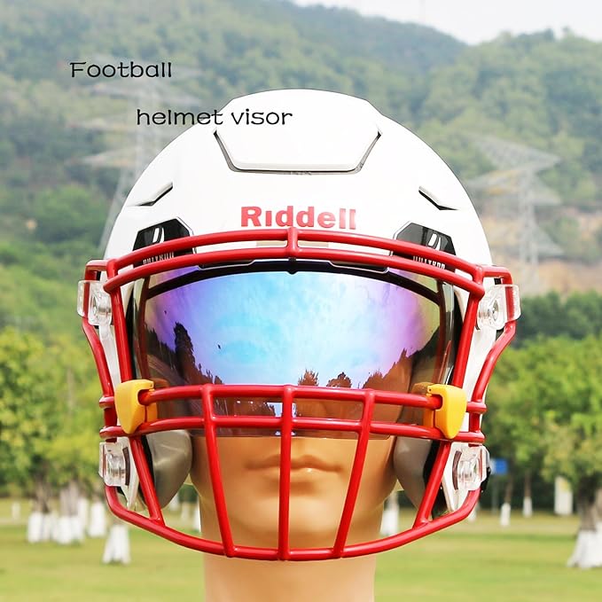 Football Visor, Clear Football Helmet Visor, Football Shield, Fits Youth and Adult Football Helmets