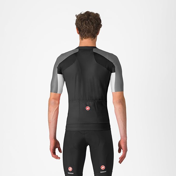 CASTELLI Men’s Entrata 6 Jersey, UPF Sun Protection, Quarter Length Sleeve Jersey for Road Cycling & Gravel Biking & Racing