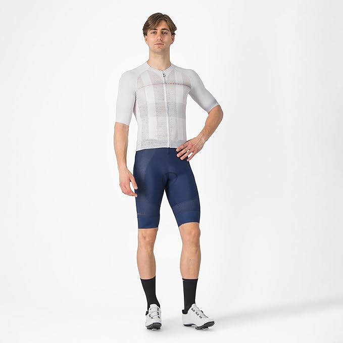 CASTELLI Men’s Climber’s A/C Jersey, Quarter Length Sleeve, Full Zip, Road Cycling & Gravel Biking Jersey with UV Protection