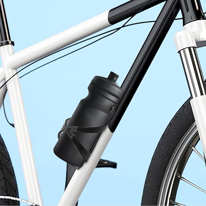 Sosoport 2pcs Ultralight Bike Water Bottle Holder Cage with Stable Attachment Easy No-Drill Installation Versatile Fit for Road and Mountain Cycling