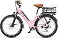 1000 Peak Electric Bike for Adults,up 80 Miles Removable Battery Ebike, 26" Electric E Bike with 7-Speed,Adult Electric Bicycles for Commute Beach Snow White Womens All Terrain