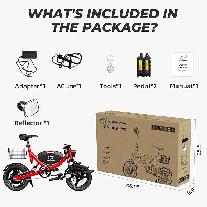 Electric Bike with Basket, 14" Folding Ebike 22 MPH, 35 Miles Range, Dual Suspension, 715W Peak Brushless Motor with 30° Uphill, Adjustable Seat, Commuter Electric Bicycle for Adults 330LBS Load
