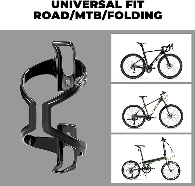 ROCKBROS Bike Water Bottle Holder, Pc,Ultra-Light, Bicycle Bottle Cages with Two Screws,Universal Cup Holder Rack for Road MTB Bikes