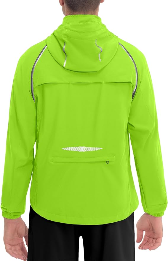 Little Donkey Andy Men's Quick-dry Running Jacket, Convertible UPF 50+ Cycling Jacket Windbreaker with Removable Sleeves