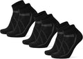 DANISH ENDURANCE Cycling Socks, Ankle Length, Breathable, Cushioned, Biking Socks for Men & Women, 3 Pack