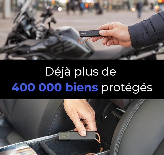 Invoxia GPS PRO Tracker - Real-time Location - for Cars, Motorcycles, Bicycles, Children - Motion and Tilt Alerts - 4G LTE-M Network - Up to 3 Months Battery Life