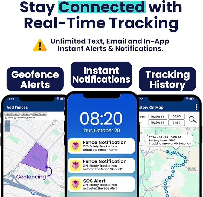 SecuLife GPS Tracker for Vehicles, Kids, Adults, Pets & Bikes – Hidden Car Tracker with Geo-Fencing, Location History, Water-Resistant, Lightweight Build, Long Battery Life & 4G LTE Real-Time Tracking