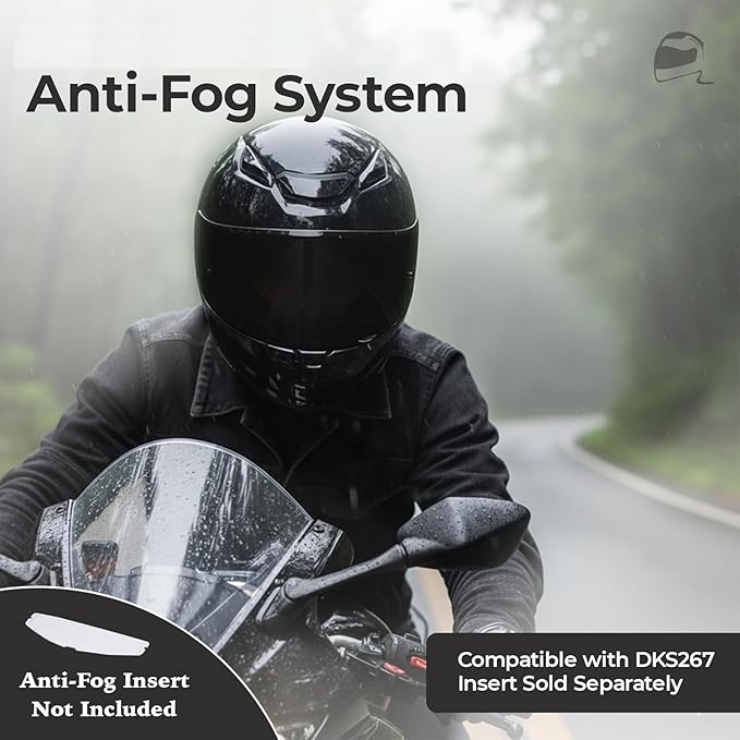 The Helmet Shop HJ-33 Silver Mirror Motorcycle Helmet Visor Compatible with HJC i90, i91 & Harley Modular Helmets – Replacement Shield | Optically Correct, UV Protected Motorcycle Visor