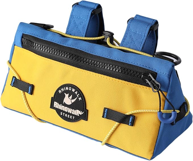 Rhinowalk Bike Handlebar Bag Urban Cycling Front Bag Bike Basket Bicycle Storage Bag for MTB Road Bike Folding Bike, Shoulder Bag, Cycling Accessories(Blue)