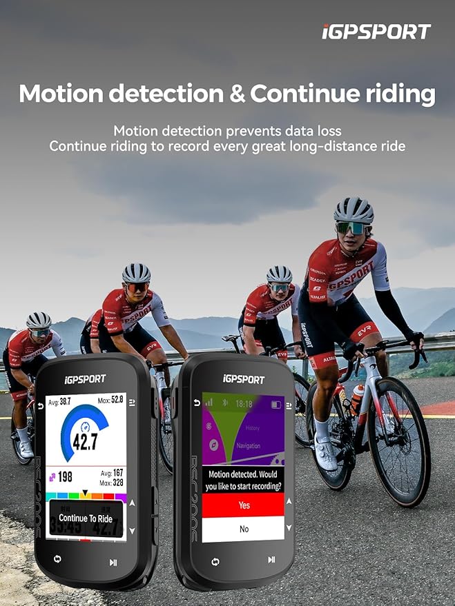 iGPSPORT BSC200S GPS Bike Computer, Wireless Route Navigation 2.4'' Screen Bluetooth ANT+ Cycle Computer IPX7 Waterproof