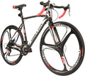 Mens Road Bike 700C Bicycle 54cm Frame 3-Spoke Mag Wheels Outdoor Cycling Urban Commuter Bikes Dual Disc Brakes