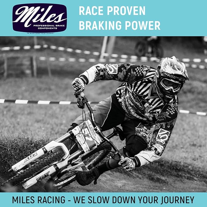 Miles Racing - Disc Brake Pads - Semi Metallic | Sintered | Organic - Compatible with Shimano, TEKTRO, TRP, ALHONGA, Bengal, Clarks, Giant, Gusset, Quad, Deore, Acera, Altus, Alivio, LX, BR, Aquila