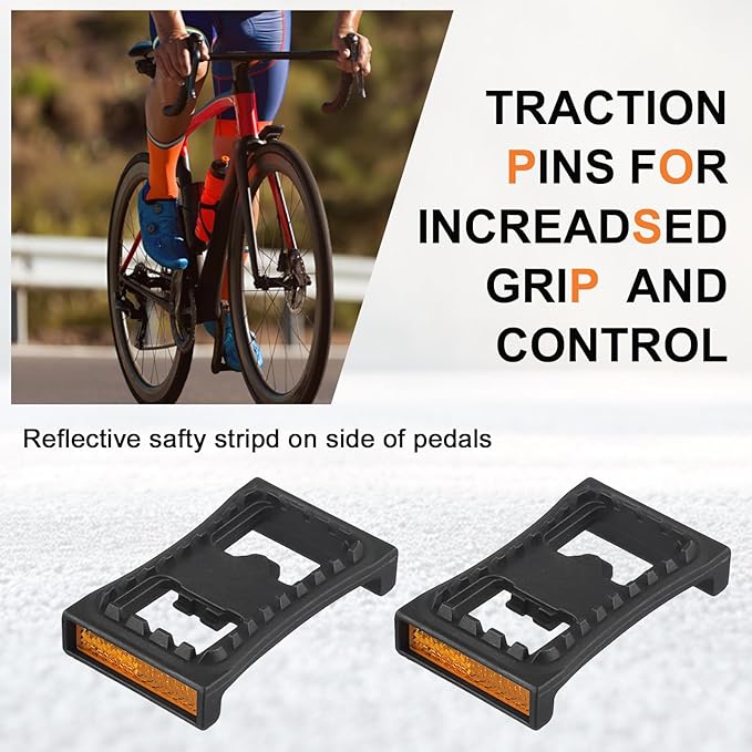 Bike Flat Pedal Fit for SHIMAN0 All Mountain Self-Locking Pedals, for PD-M520 PD-M540 PD-M780 Models, Can Be Used with M520, M540, M8000 and M9000
