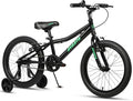AVASTA Bilbo 18 20 24 Inch Kids Bike for Boys Girls 5-14 Years Old, Retro Style High Carbon Steel Bicycle with Adjustable Handlebars and Seat, Dual V-Brakes, Kickstand, Multiple Colors