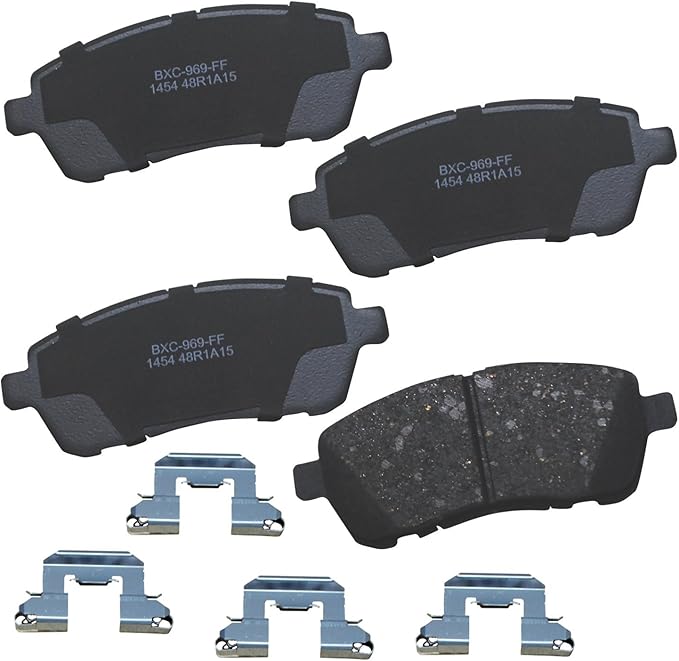 Bendix Premium SBC1454 Ceramic Front Brake Pads for Ford Fiesta 2019-2011, Fiesta Ikon 2011, Figo 2020-2016, Mazda 2 2015