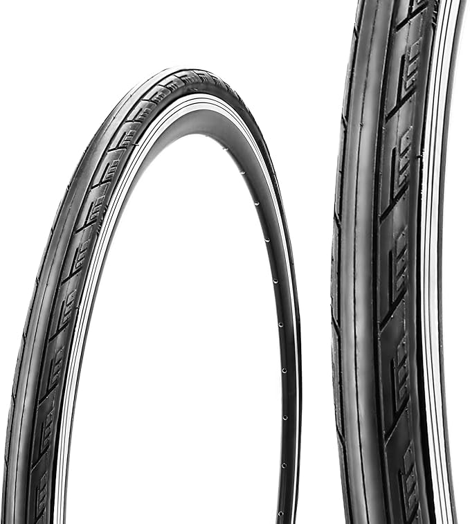 1 or 2 Pack 700X23C/25C/28C/35C Road Bike Tires with or Without 2 Inner Tubes Presta Valve and 2 levers for City Commuter Road Pavement Garden Trail Bike Tires