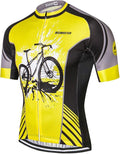 Cycling Jersey Men Full Zip Bike Shirt Racing Top Bicycle Clothing